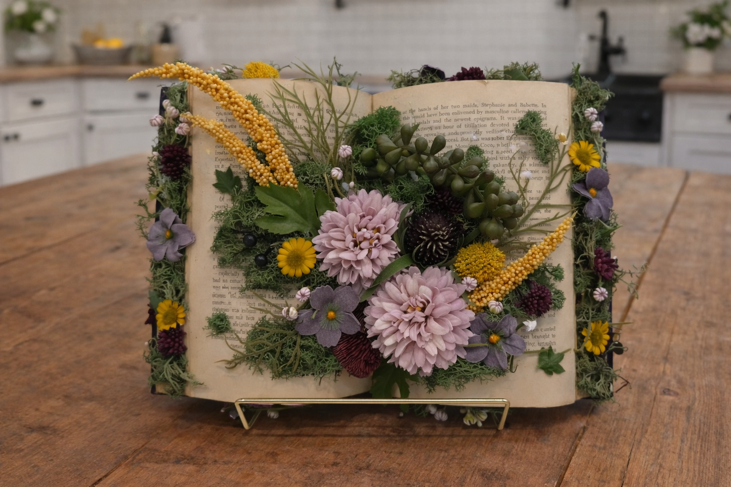 The Knotted Nellie’s Purple Chrysanthemum Floral Storybook